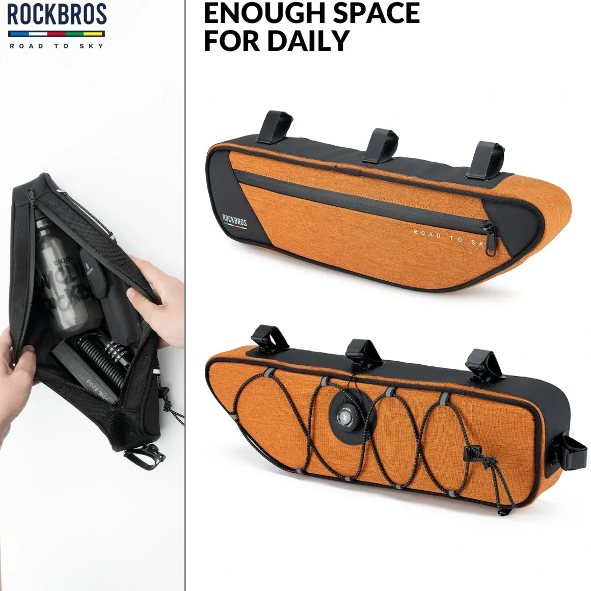 ROCKBROS Bike Triangle Bag-Road to sky