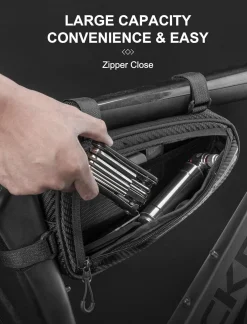 ROCKBROS Bike Triangle Bag Storage Bag Bicycle Frame Pouch Bag