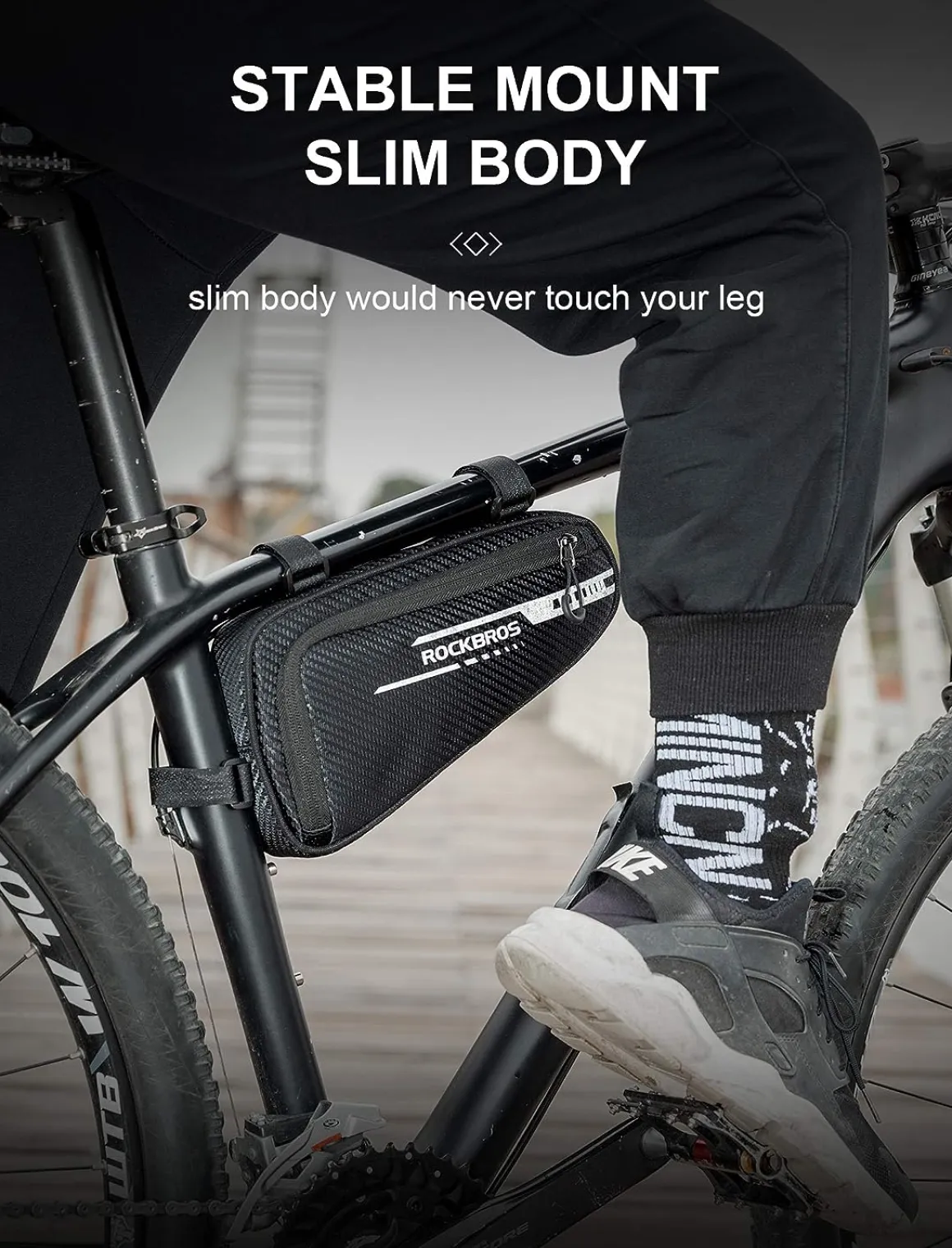 ROCKBROS Bike Triangle Bag Storage Bag Bicycle Frame Pouch Bag