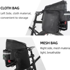 ROCKBROS Bike Trunk Bag 13L-25L Bike Rear Rack Bag