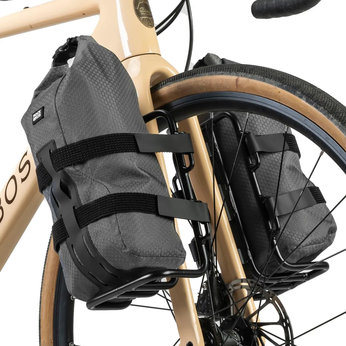 ROCKBROS Bike Waterproof 4L Front Fork Bag with Bike Rack
