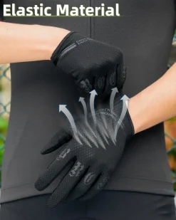 ROCKBROS Breathable Cycling Gloves for Men - Touchscreen MTB Gloves