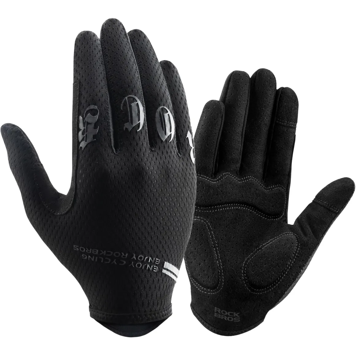 ROCKBROS Breathable Cycling Gloves for Men - Touchscreen MTB Gloves