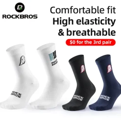 ROCKBROS Breathable Cycling Socksfor Men Women Comfortable, Durable and Stylish
