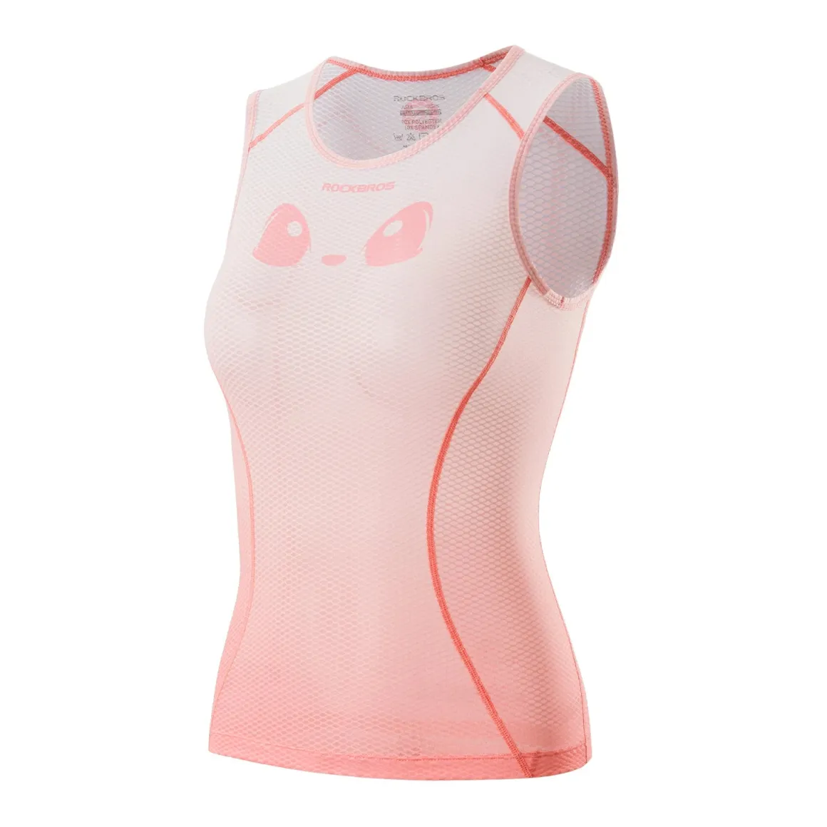 ROCKBROS Breathable Mesh Sleeveless Quick Dry Slim Cycling Base Layer for Women