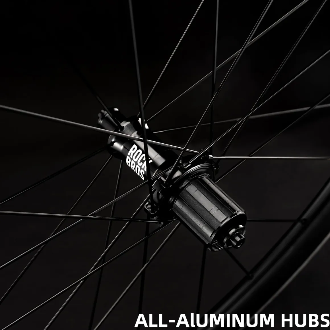 ROCKBROS 700c Carbon Fiber Disc Rim 38/50/65 mm 1.6-1.7 kg Clincher Wheelset