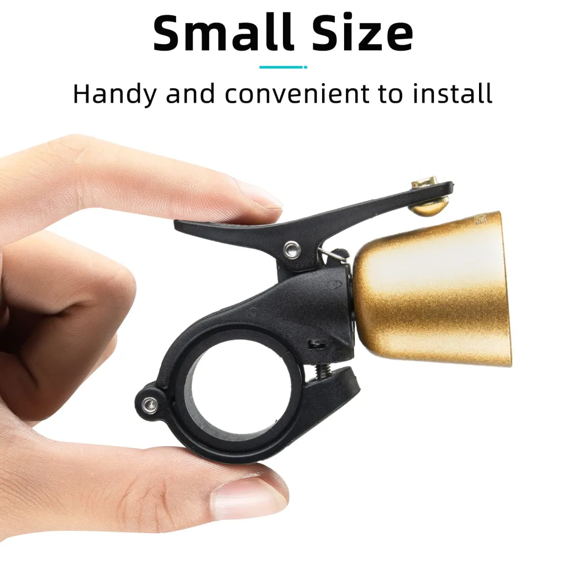 ROCKBROS Classic Brass Bike Bell Loud Easy Install Fits Most Handlebars