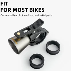 ROCKBROS Classic Brass Bike Bell Loud Easy Install Fits Most Handlebars
