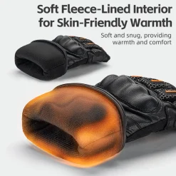 ROCKBROS Cold Weather Warm Motorcycle Winter Gloves for Men with Touchscreen