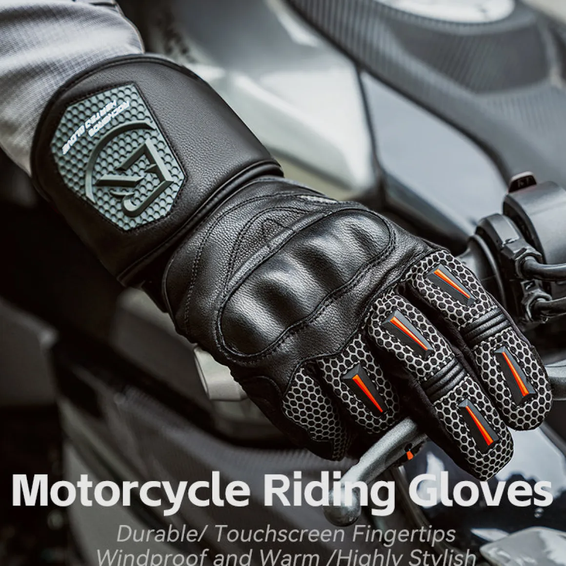 ROCKBROS Cold Weather Warm Motorcycle Winter Gloves for Men with Touchscreen