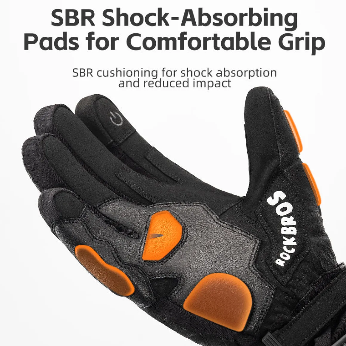 ROCKBROS Cold Weather Warm Motorcycle Winter Gloves for Men with Touchscreen