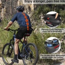 ROCKBROS Comfort Bike Saddle Soft Wide Seat for Men Women with Shock Absorption