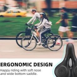 ROCKBROS Comfort Gel Bike Seat Breathable Waterproof Saddle Cruiser/Mountain/Fat Bikes
