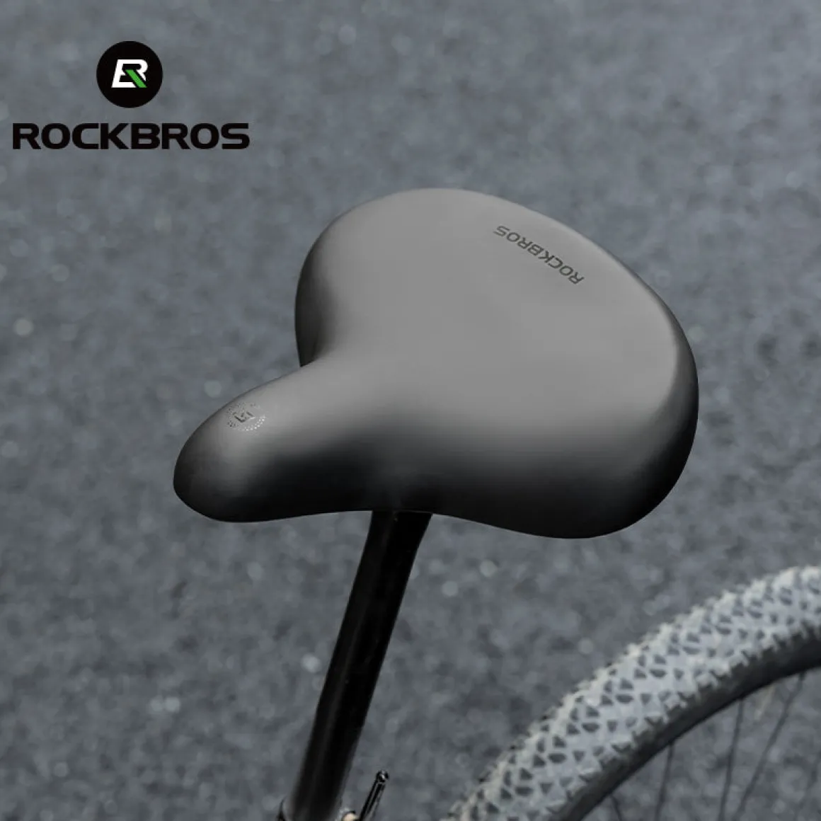 ROCKBROS Comfort Shock Absorption Bike Saddle Soft Wide Seat for Men Women