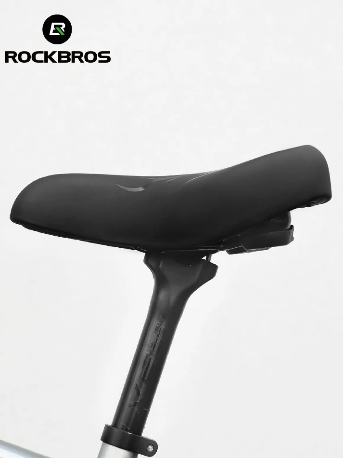 ROCKBROS Comfort Shock Absorption Bike Saddle Soft Wide Seat for Men Women
