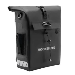 ROCKBROS Convertible Waterproof Bike Rack Bag 18L Adjustable Capacity Backpack Straps