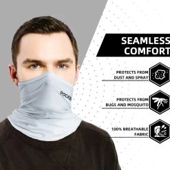 ROCKBROS Cooling Neck Gaiter Bandana Face Mask Summer Half Face Scarf for Cycling Fishing