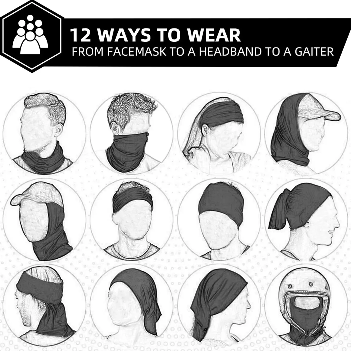 ROCKBROS Cooling Neck Gaiter Bandana Face Mask Summer Half Face Scarf for Cycling Fishing