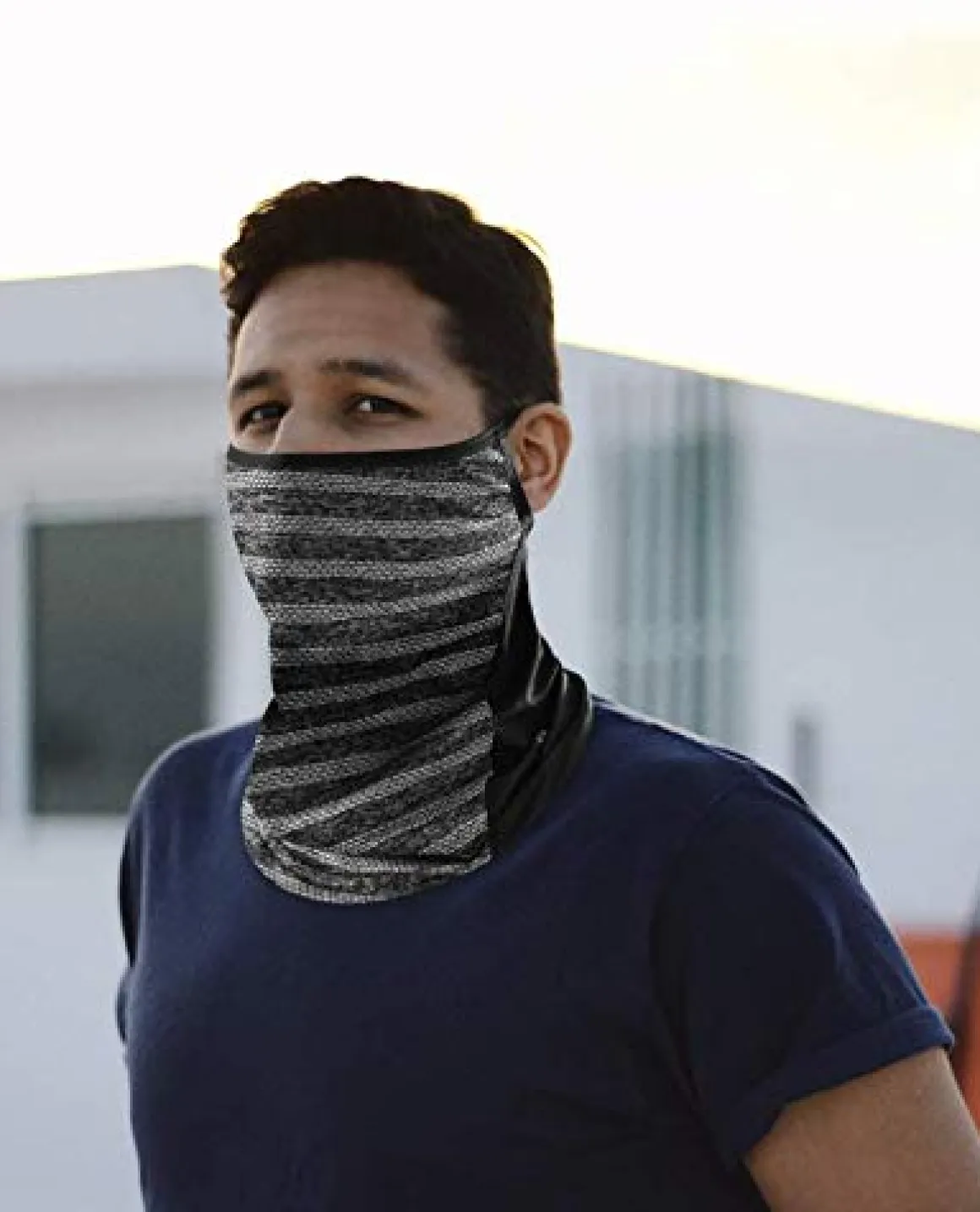 ROCKBROS Cooling Neck Gaiter with Ear Loops Bandana Face Scarf Mask for Men Women