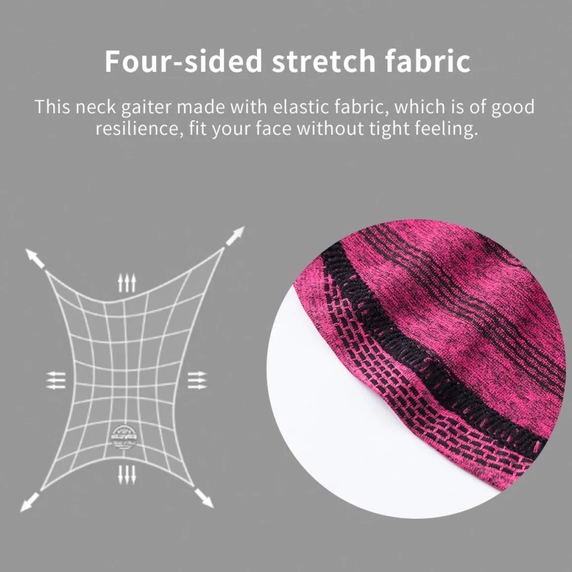 ROCKBROS Cooling Neck Gaiter with Ear Loops Bandana Face Scarf Mask for Men Women