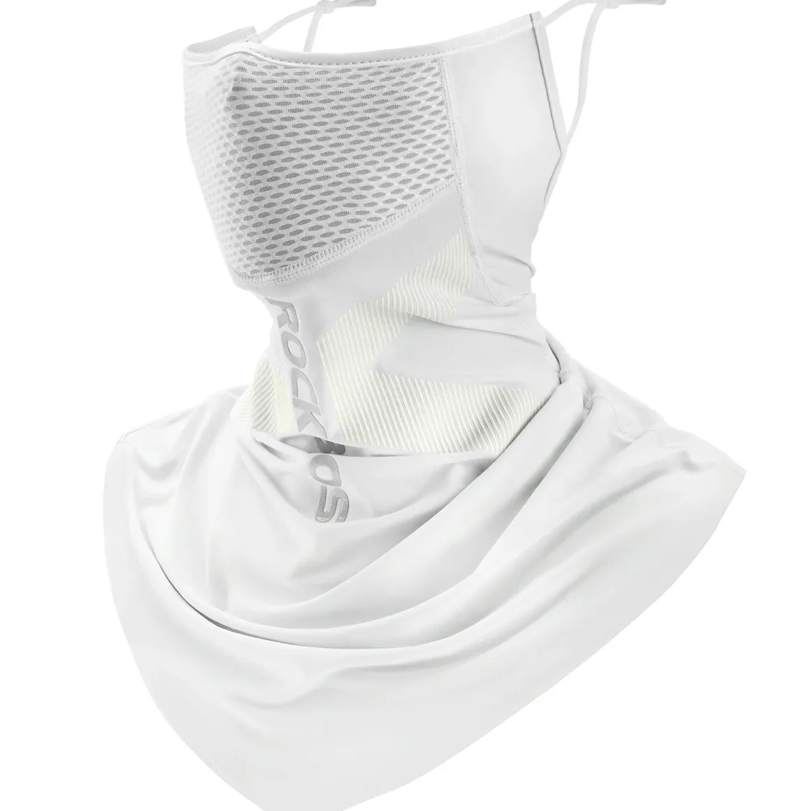 ROCKBROS Cooling Neck Gaiter with Ear Loops – Breathable Summer Face Cover for Cycling Fishing
