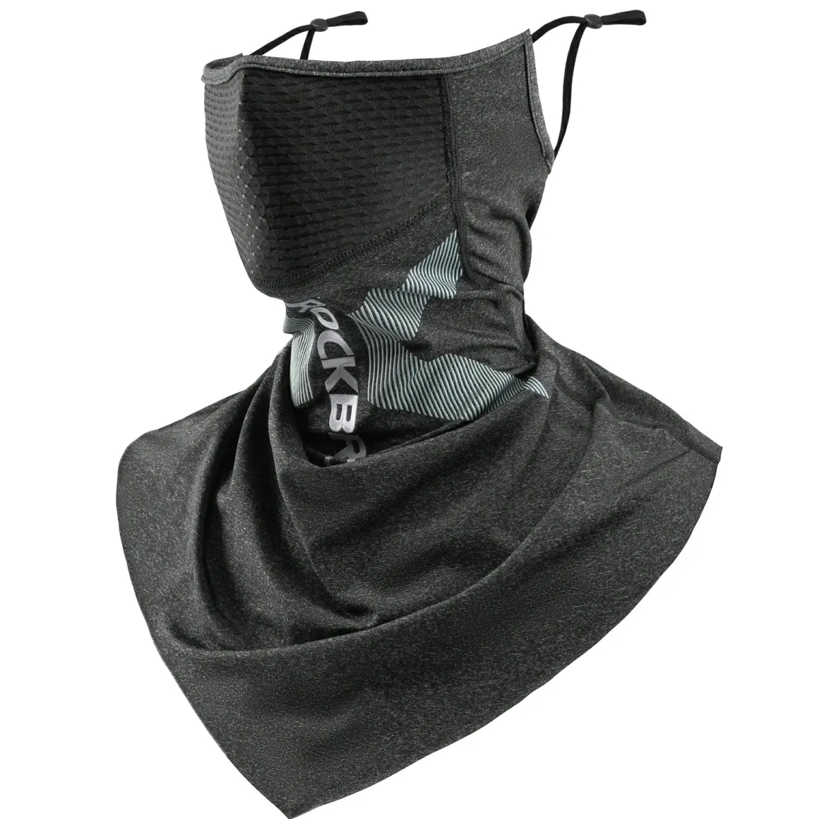 ROCKBROS Cooling Neck Gaiter with Ear Loops – Breathable Summer Face Cover for Cycling Fishing