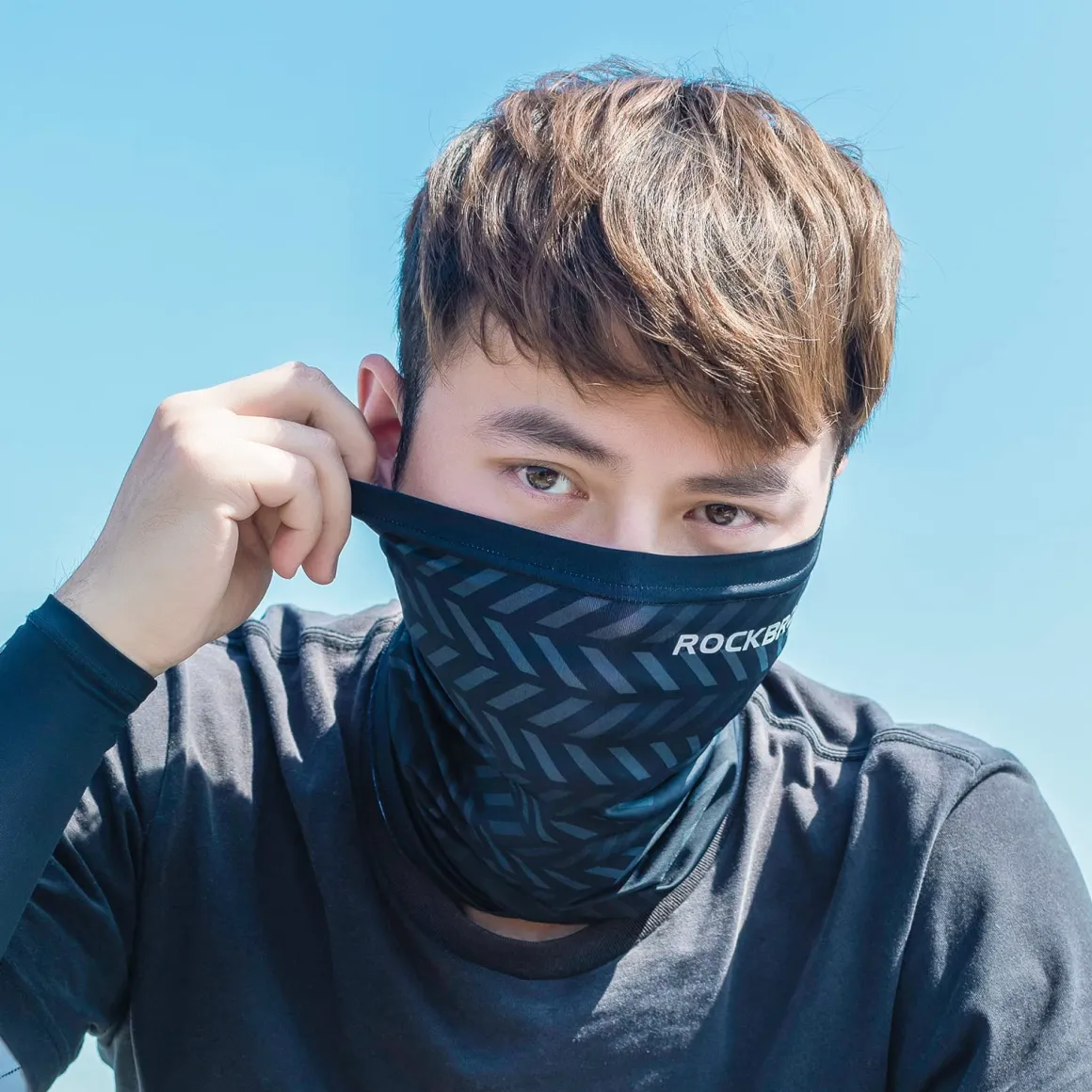 ROCKBROS Cooling Neck Gaiter Face Mask Fishing Scarf Face Cover for Men Women