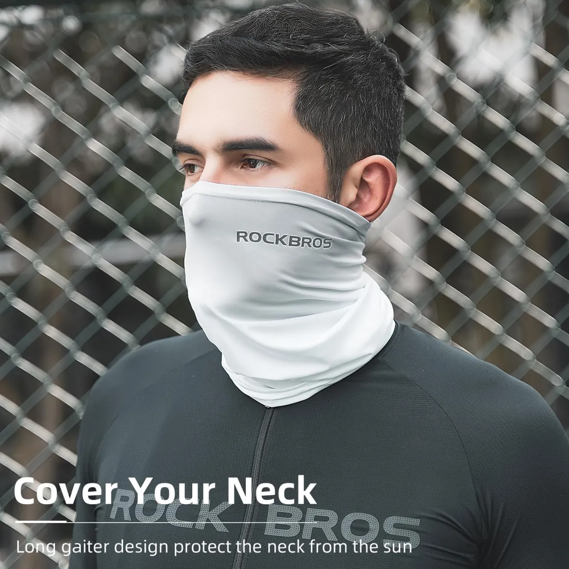 ROCKBROS Cooling Neck Gaiter Face Mask Fishing Scarf Face Cover for Men Women