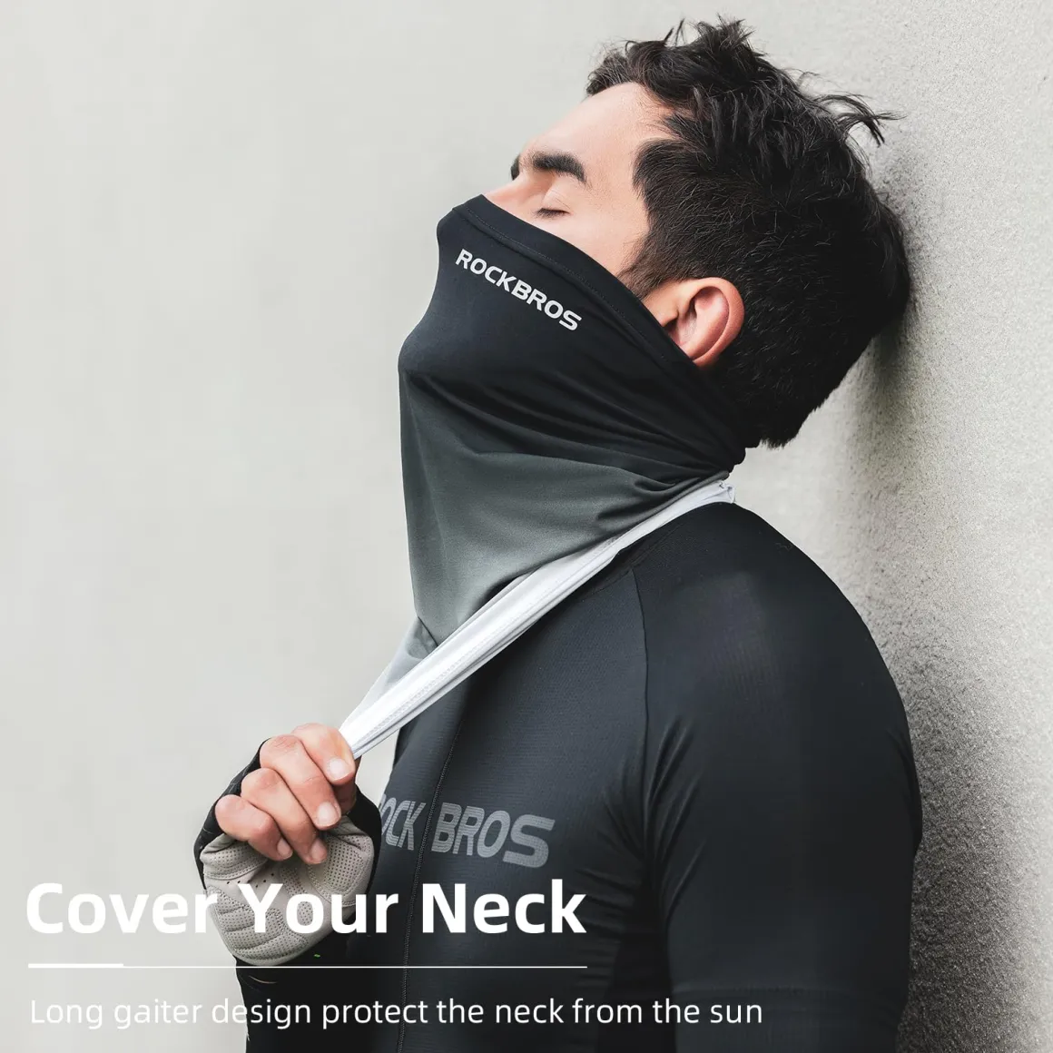 ROCKBROS Cooling Neck Gaiter Face Mask Fishing Scarf Face Cover for Men Women