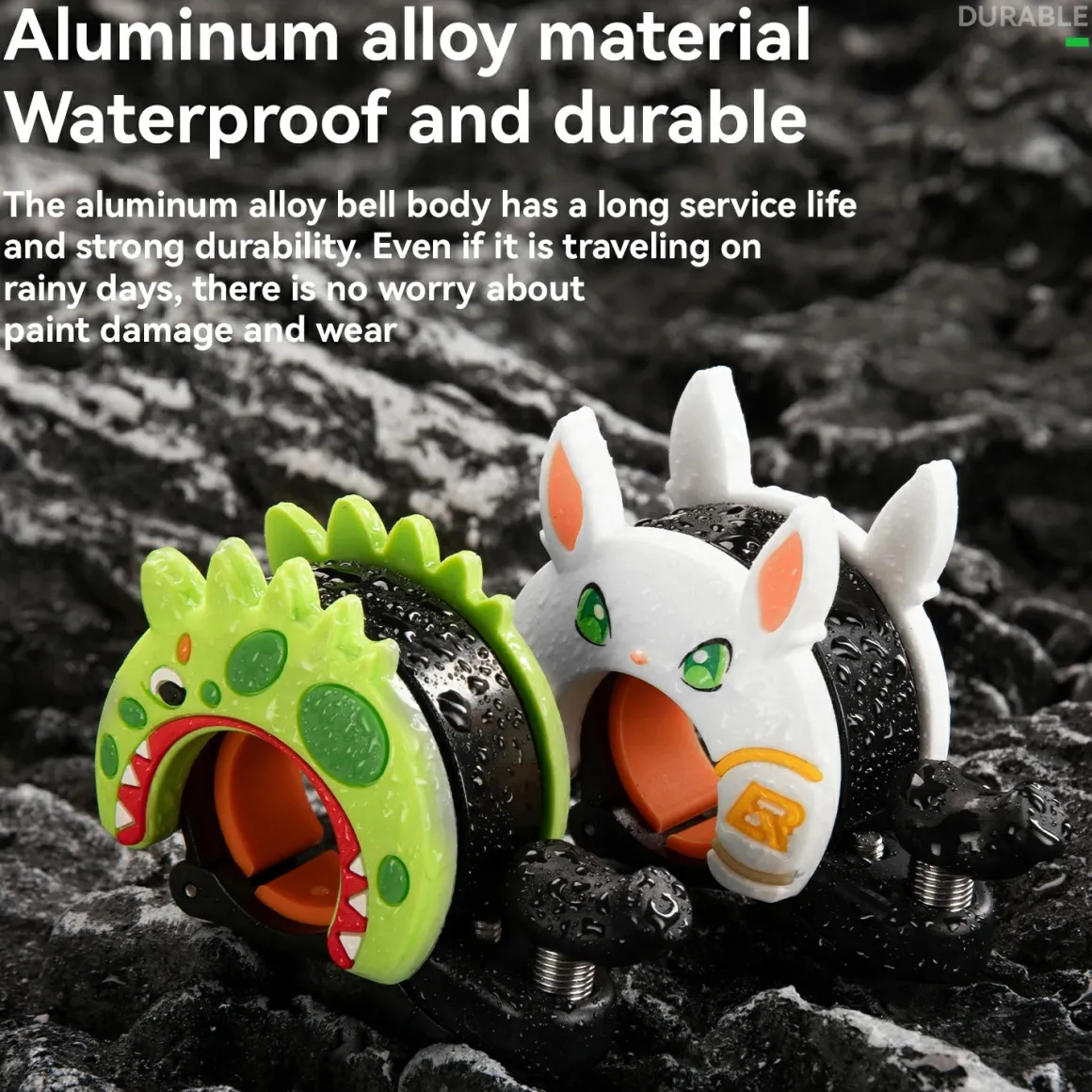 ROCKBROS Cute Cartoon Bicycle Bell Fit for 0.87-1in/22-25.4mm Bicycle Handlebars