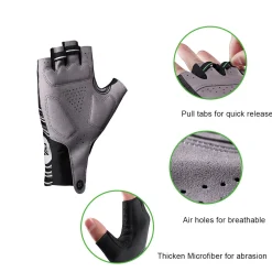 ROCKBROS Cycling Gloves Fitness Half Finger Extension Outdoor Mountaineering