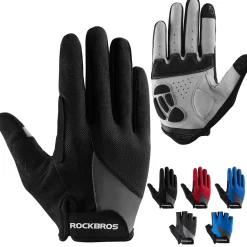 ROCKBROS Cycling Gloves for Men Women Breathable Gel Pad Road Mountain Bike Gloves
