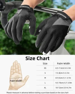ROCKBROS Cycling Gloves for Men Women Breathable Gel Pad Road Mountain Bike Gloves
