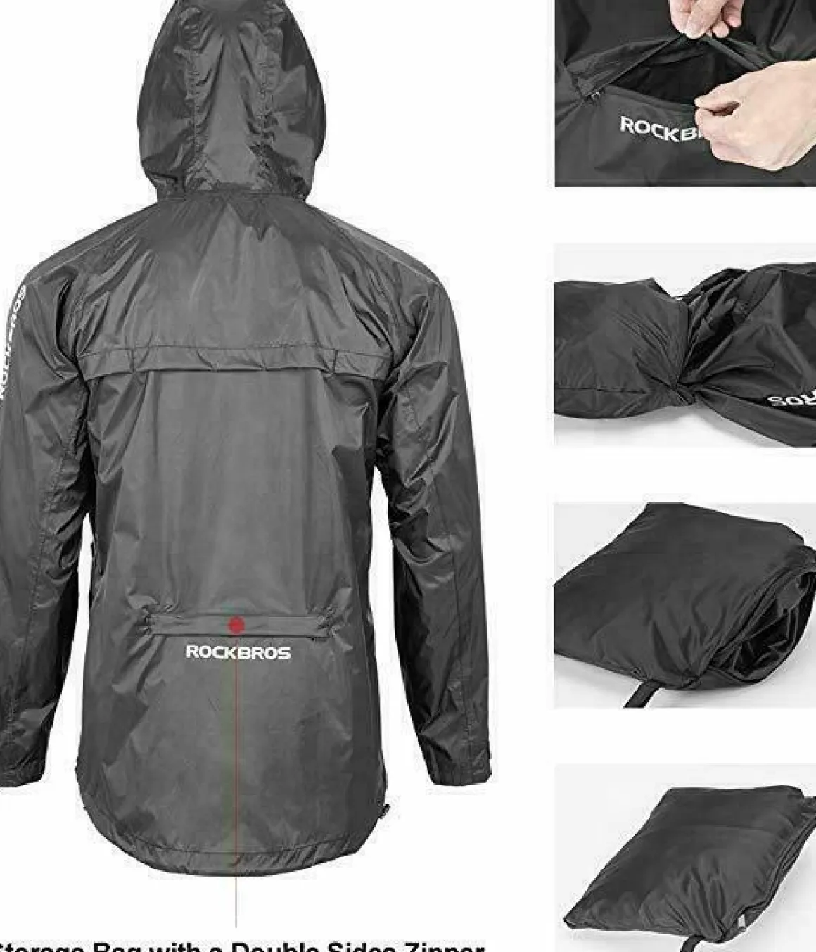 ROCKBROS Cycling Jacket Waterproof Rain Jacket Reflective Unisex