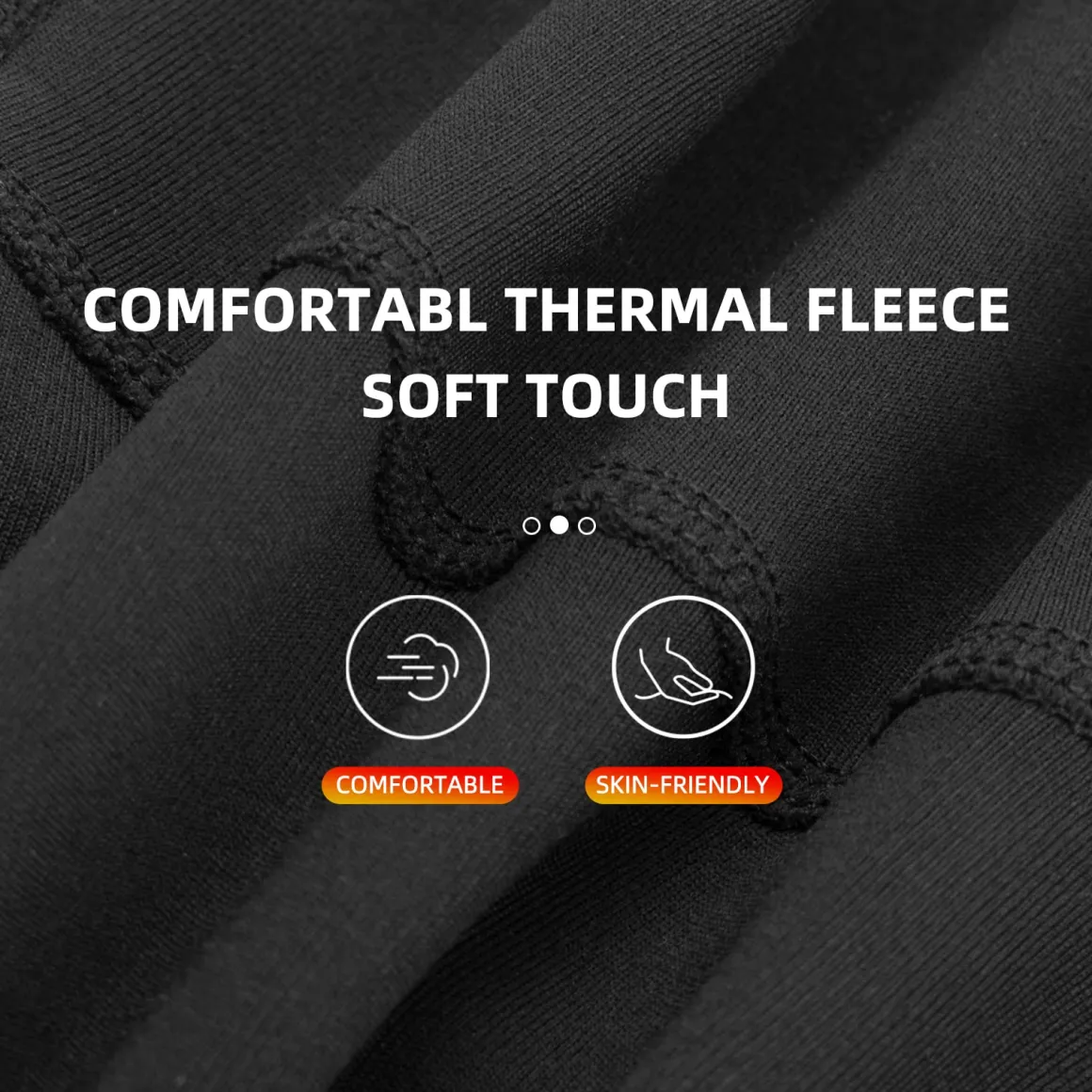 ROCKBROS Cycling Leg Warmers Thermal Fleece Windproof Compression Knee Sleeves for Men Women