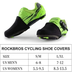 ROCKBROS Cycling Shoe Toe Covers Winter Toe Warmers Cycling Overshoes Protectors Kevlar