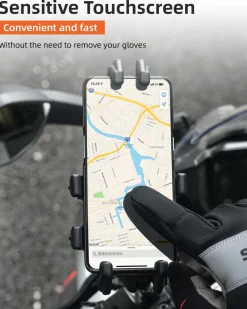ROCKBROS Cycling Winter Bike Windproof Thermal Gloves with Touchscreen Fingers