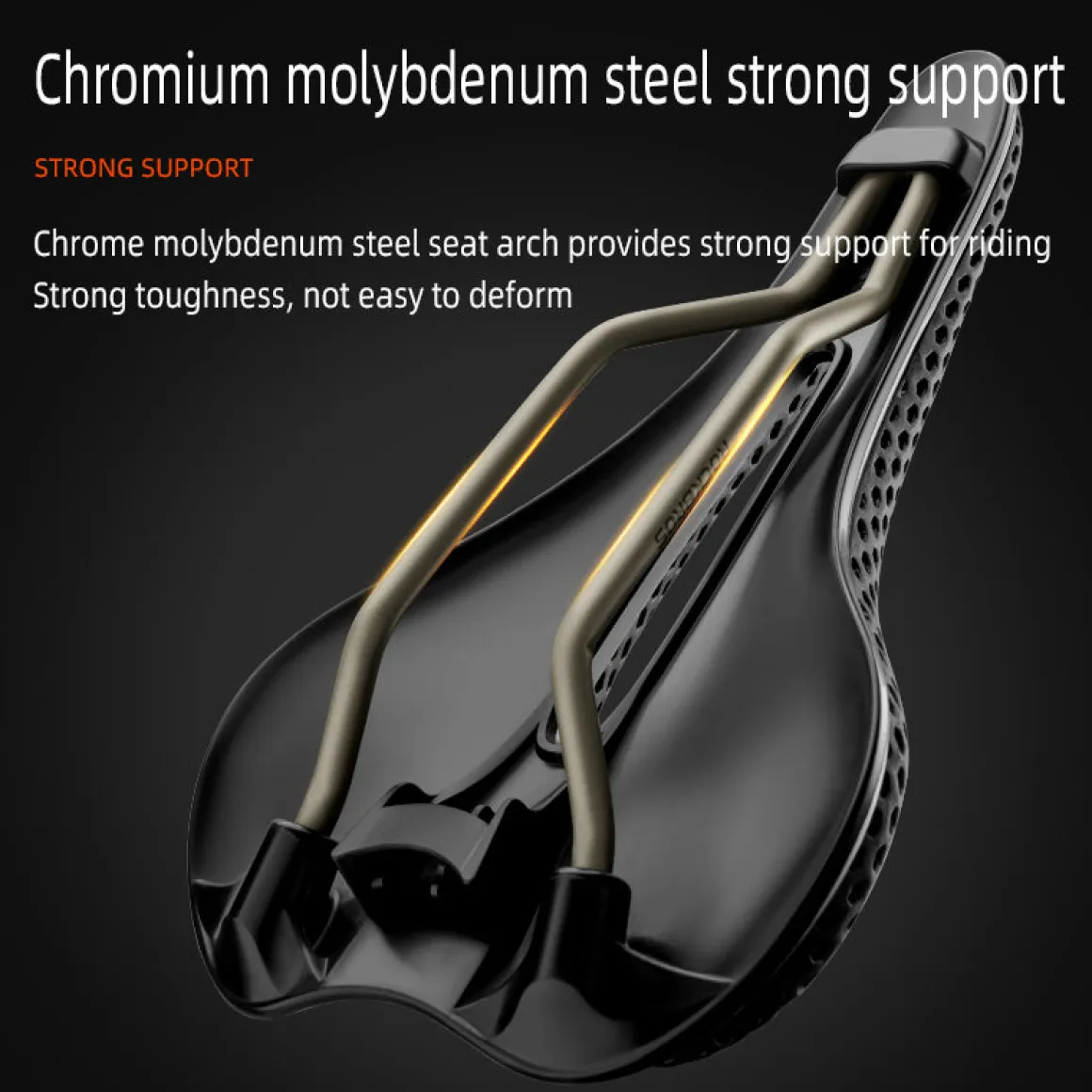 ROCKBROS 3D Carbon Fiber Bike Saddle Adaptive Custom Fit Seat for Men