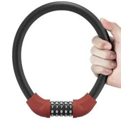 ROCKBROS 5-Digit Bike Cable Lock, Lightweight Portable Combination Lock