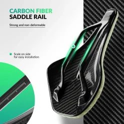 ROCKBROS 3D Printed Carbon Bike Saddle Ergonomic Ultralight Seat