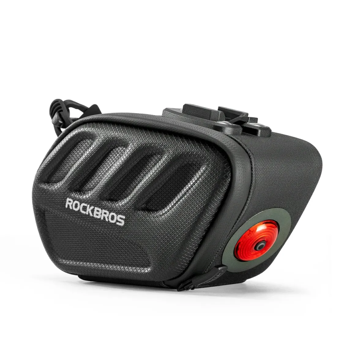 ROCKBROS 3D Shell Saddle Bike Seat Bag with Light Tail