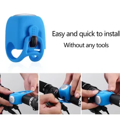 ROCKBROS Electric Bicycle Bells Loud Horn Ring Rainproof 3 Modes 90DB