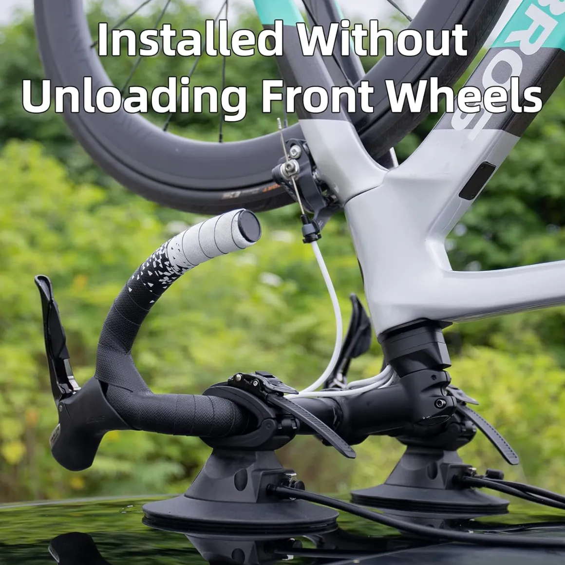 ROCKBROS Electric Suction Cup Bike Rack for Car Roof No Hitch No Paint Damage
