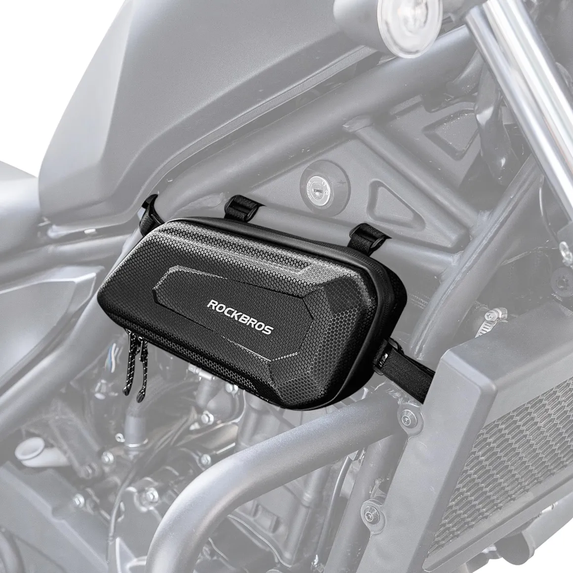ROCKBROS EVA Hard Shell Motorcycle Tool Bag - Water-Resistant Triangle Side Bag