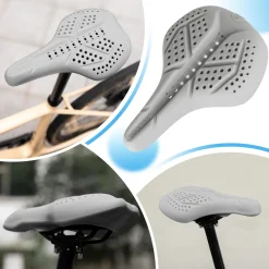 ROCKBROS Extra Soft Silicone Bike Seat Cushion – Anti-Slip, Breathable Cover