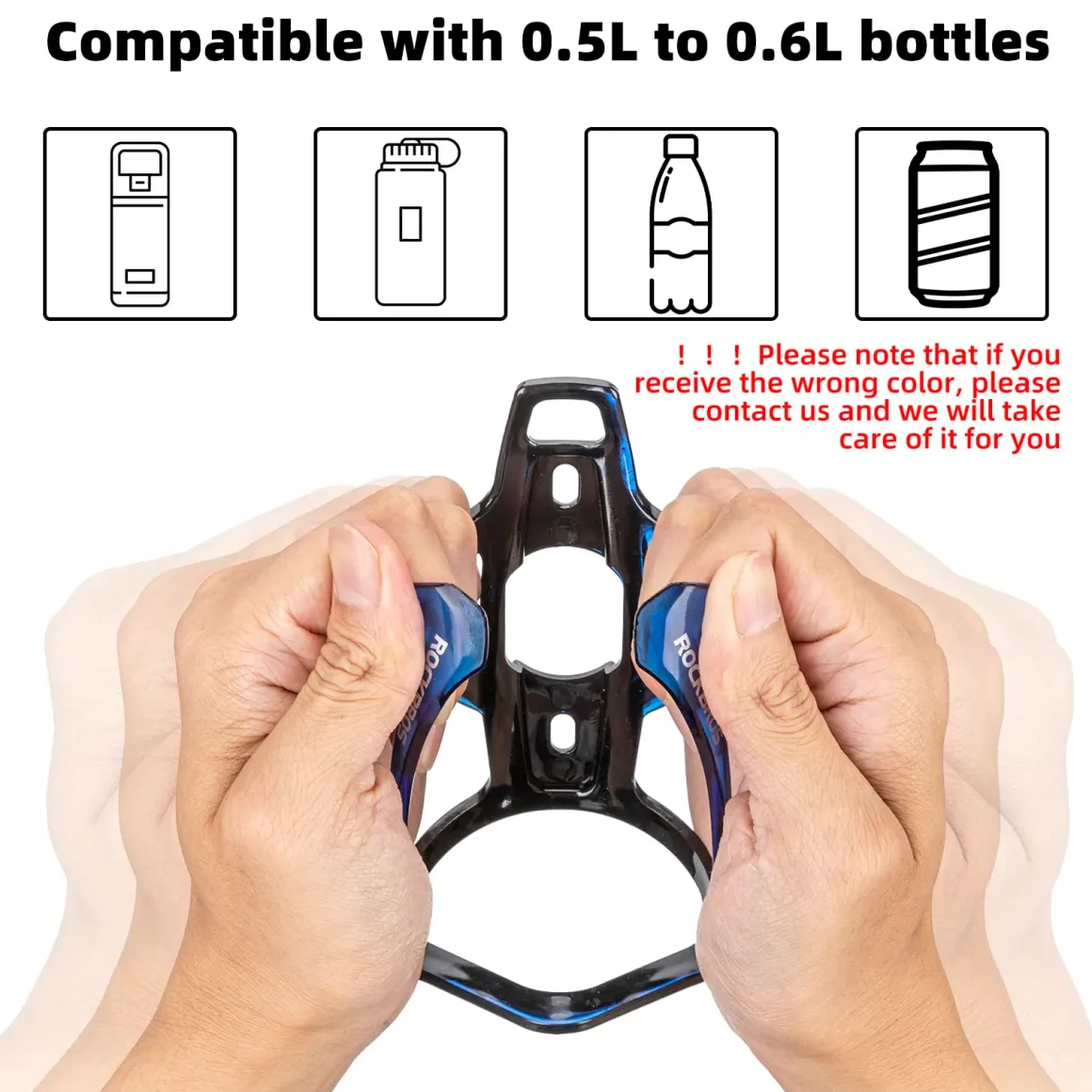 ROCKBROS FK-338 Bike Water Bottle Holder with Screws Tool