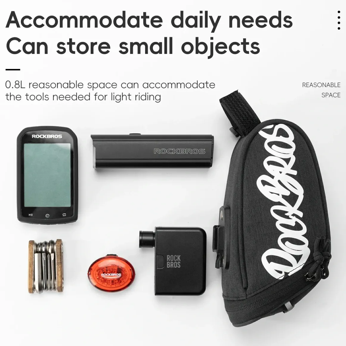 ROCKBROS FlashRide Sketch Bike Seat Bag