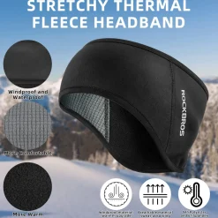 ROCKBROS Fleece Ear Warmers Headband for Men & Women, Warm Ear Cover