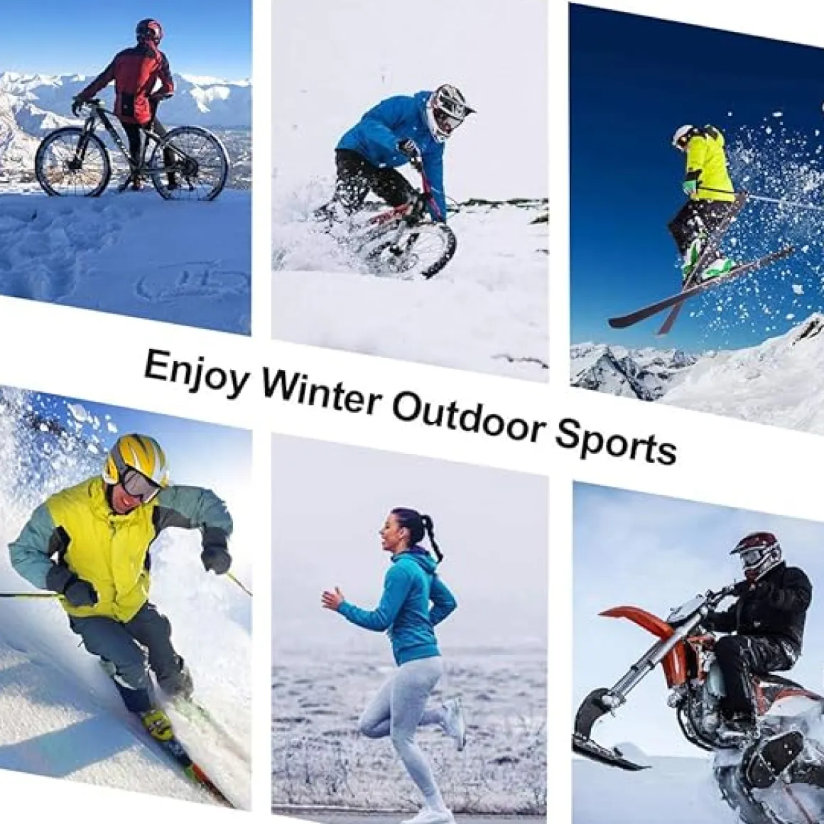 ROCKBROS Fleece Ear Warmers Headband for Running Cycling Skiing Winter Warmth