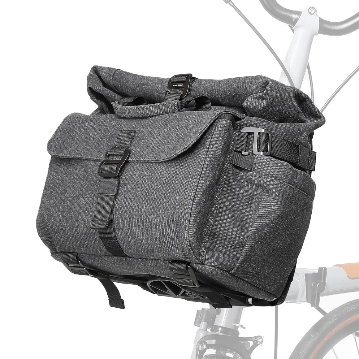 ROCKBROS Folding Bike Handlebar Bag Backpack - H46